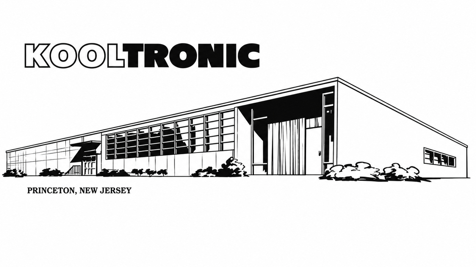 Kooltronic original Princeton building architectural illustration
