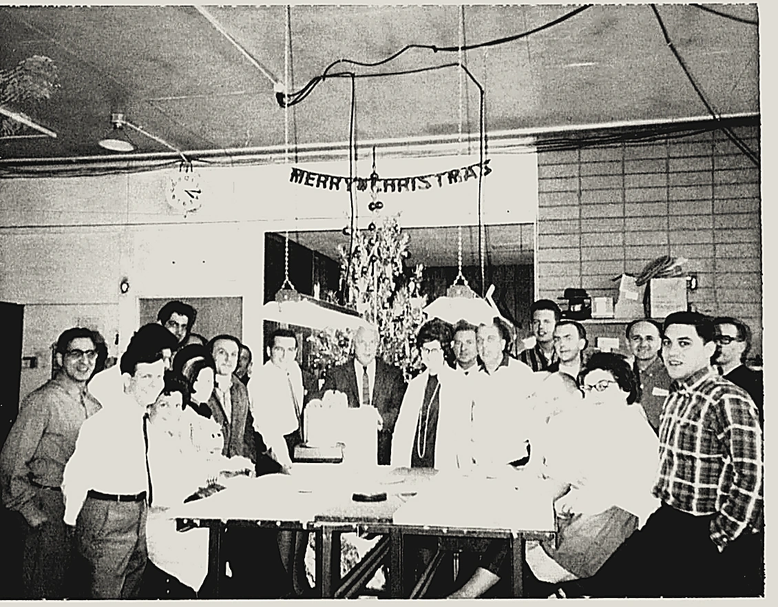 Historical Kooltronic employee gathering photograph